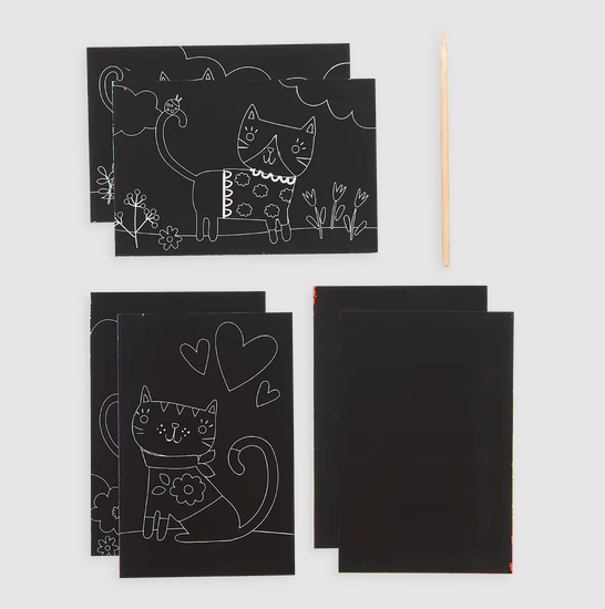 Scratch & Scribble Mini Art Kit Cutie Cats by Homeportonline