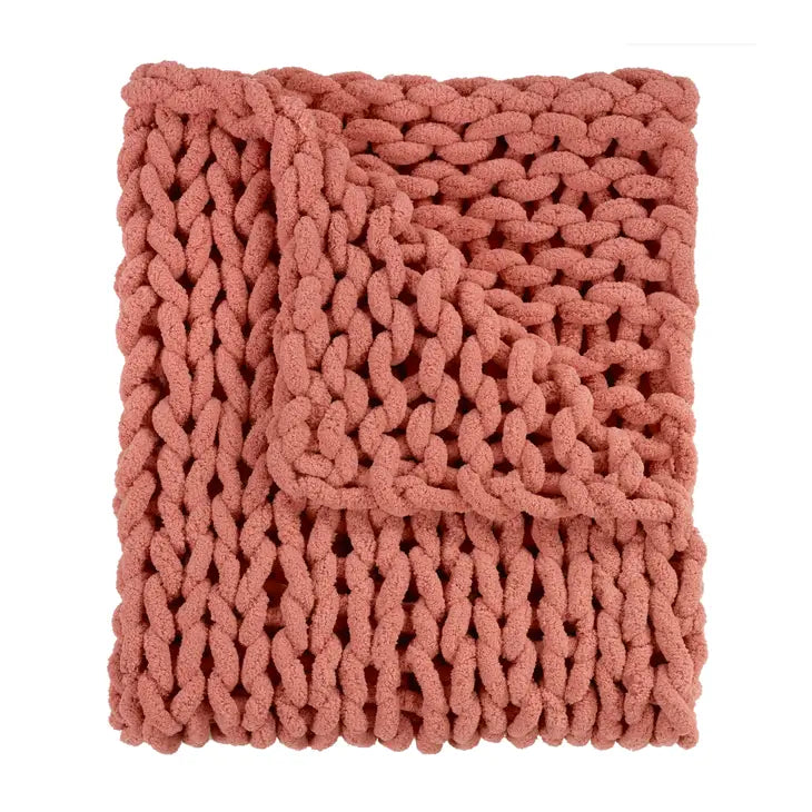 Chenille Chunky Knit Blankets