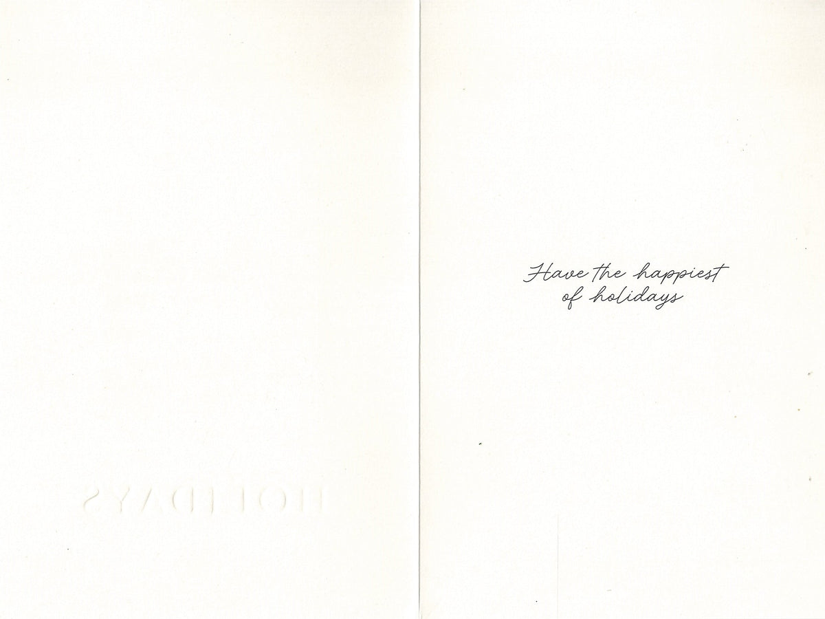 Home for the Holidays Gold Foil Embossed Card Collection