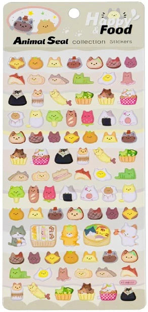 Stickers Cat Food Puffy by Homeportonline