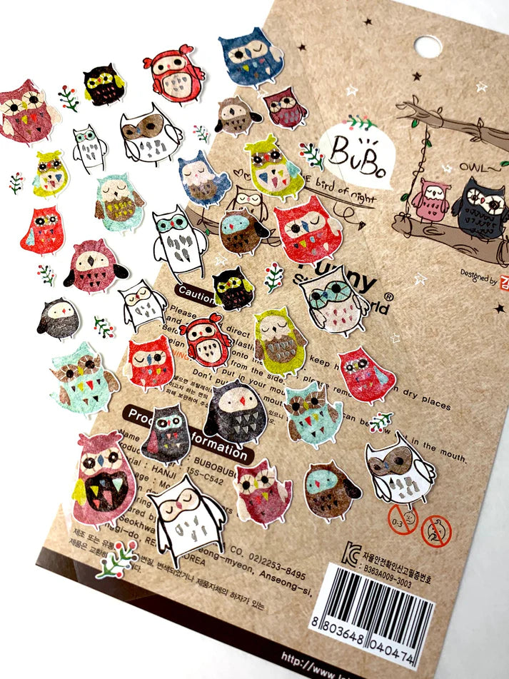 Stickers Bubo Owl by Homeportonline