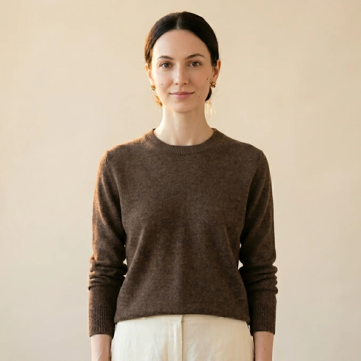 Lumusae Women's Original Cashmere Crewneck Sweater