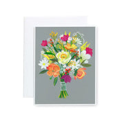 Wildflowers on Gray Card