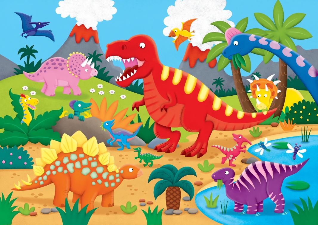 Puzzle Kid's Floor 48 Piece Dinosaurs by Homeportonline