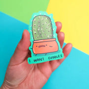 I Want Cuddles Vinyl Sticker by Wild Lark