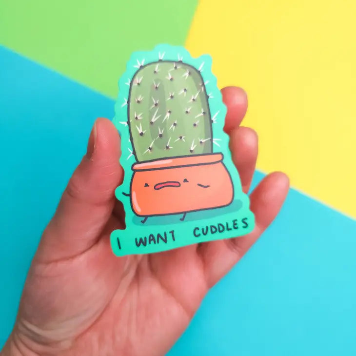 I Want Cuddles Vinyl Sticker by Wild Lark