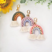 Macrame Rainbow Keychains