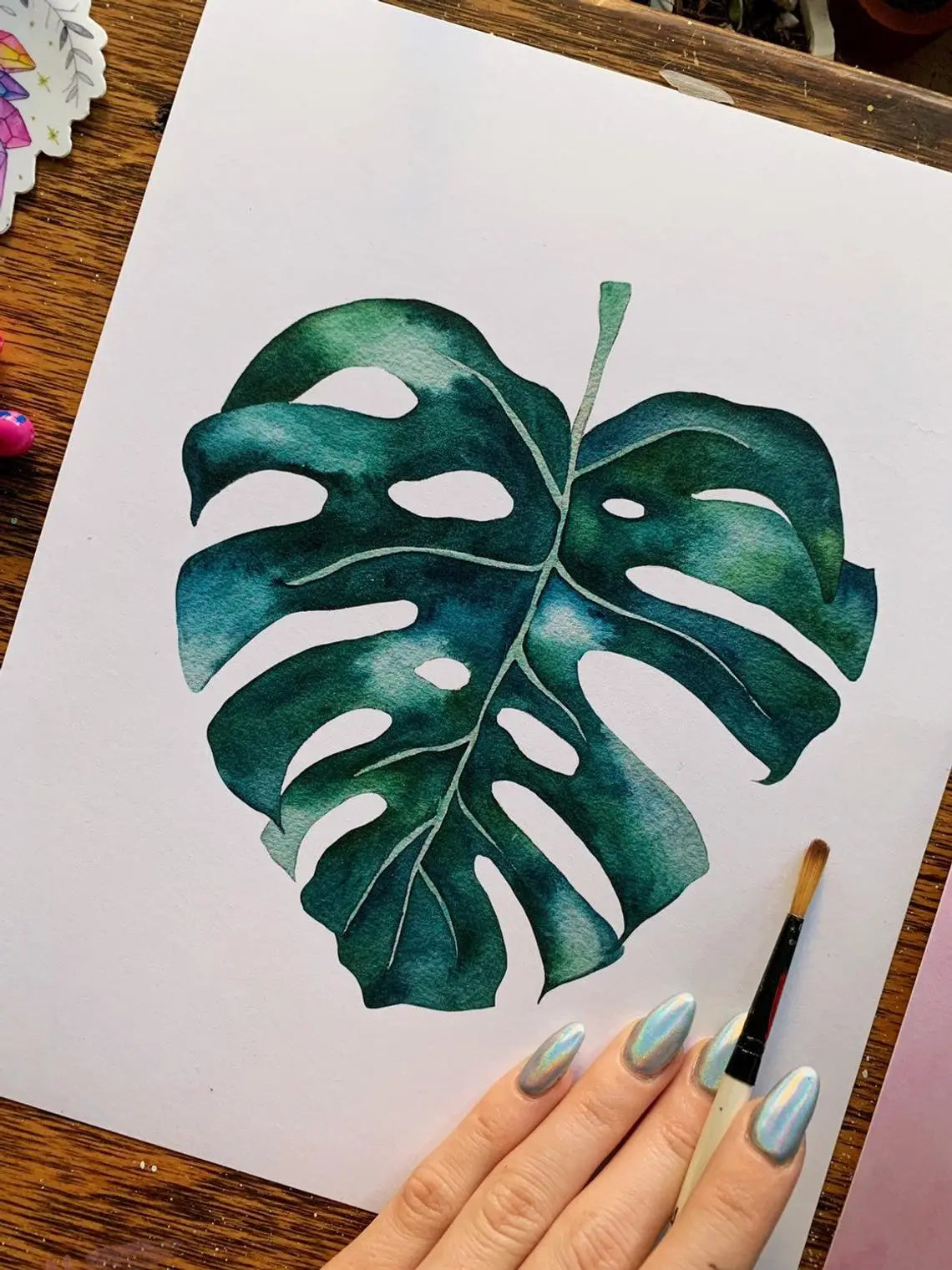 Monstera Print (8" x 10")