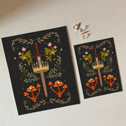 Crown & Spores - Art Print