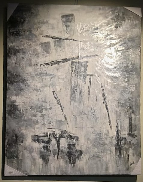 Gallery Wrap - Frozen 40x50" (100% Hand Painted) by Homeportonline