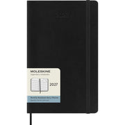 Moleskine Classic 12 Month 2027 Monthly Planner, Soft Cover, Large (5 x 8.25), Black, 128 pages