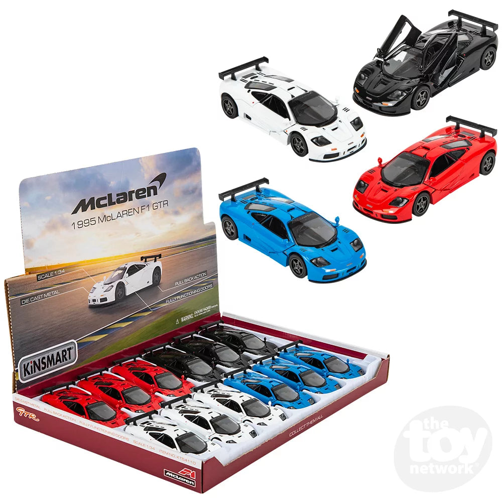 Diecast Pullback McLaren Sports Car 1995 F1 GTR 5" by Homeportonline
