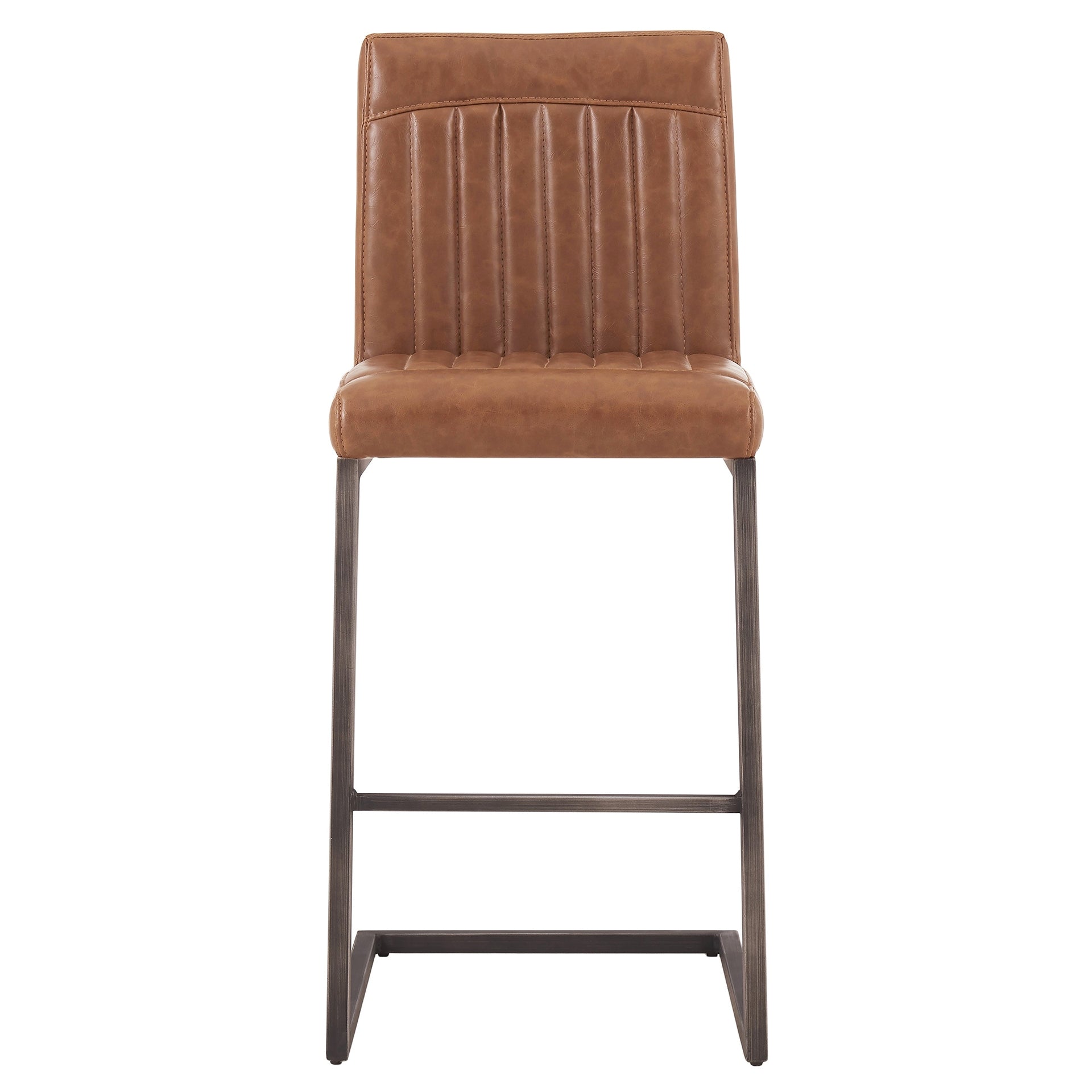 Ronan Polyurethane Counter Stool Antique Cigar Brown by Homeportonline