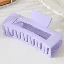 Solid Color Rectangle Shaped Hair Claw