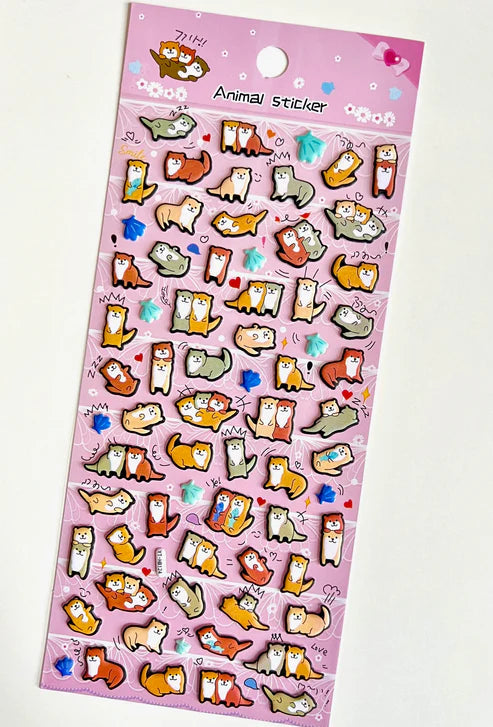 Stickers Puffy Otter by Homeportonline