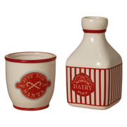 Ceramic Milk Jar & Cup – Just for Santa