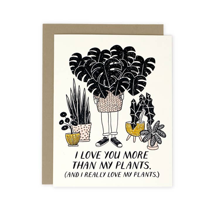 More Than My Plants Card by Wild Lark