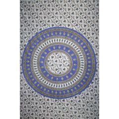 Tapestry Single Size Circle Vine Blue by Homeportonline