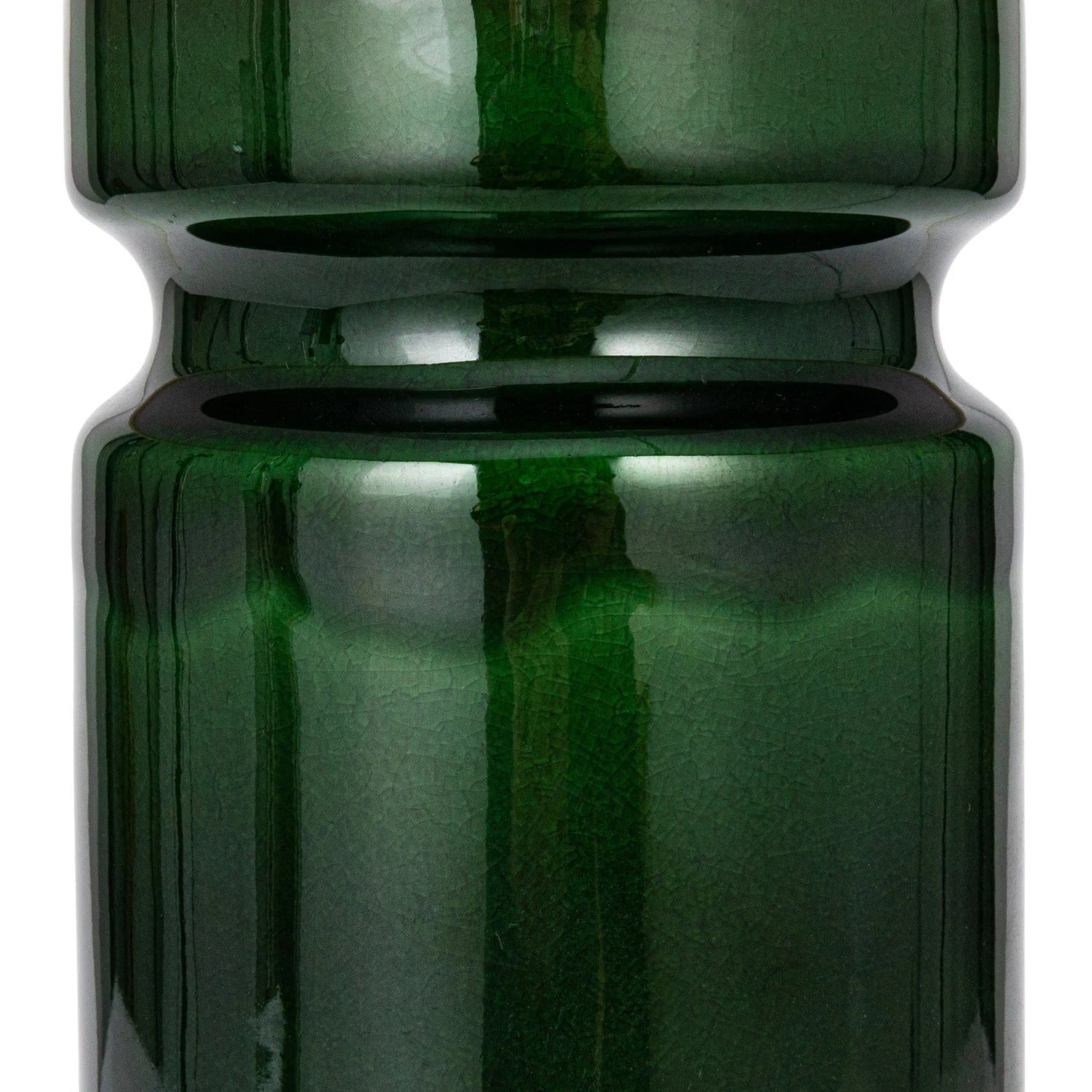 Lamp Tabletop Ceramic Forest Green 23"h by Homeportonline