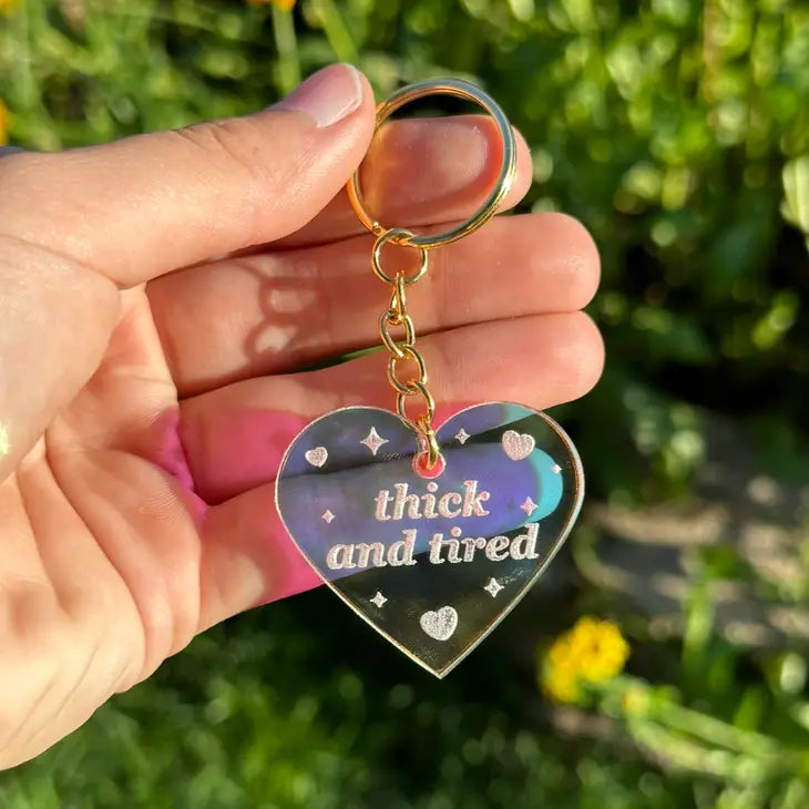 Iridescent Acrylic Keychain