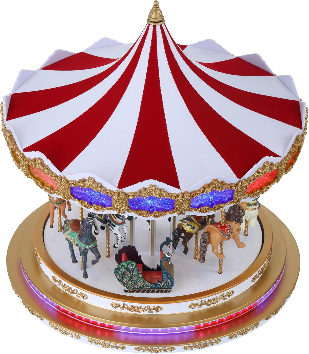 Light Show Regal Christmas Carousel