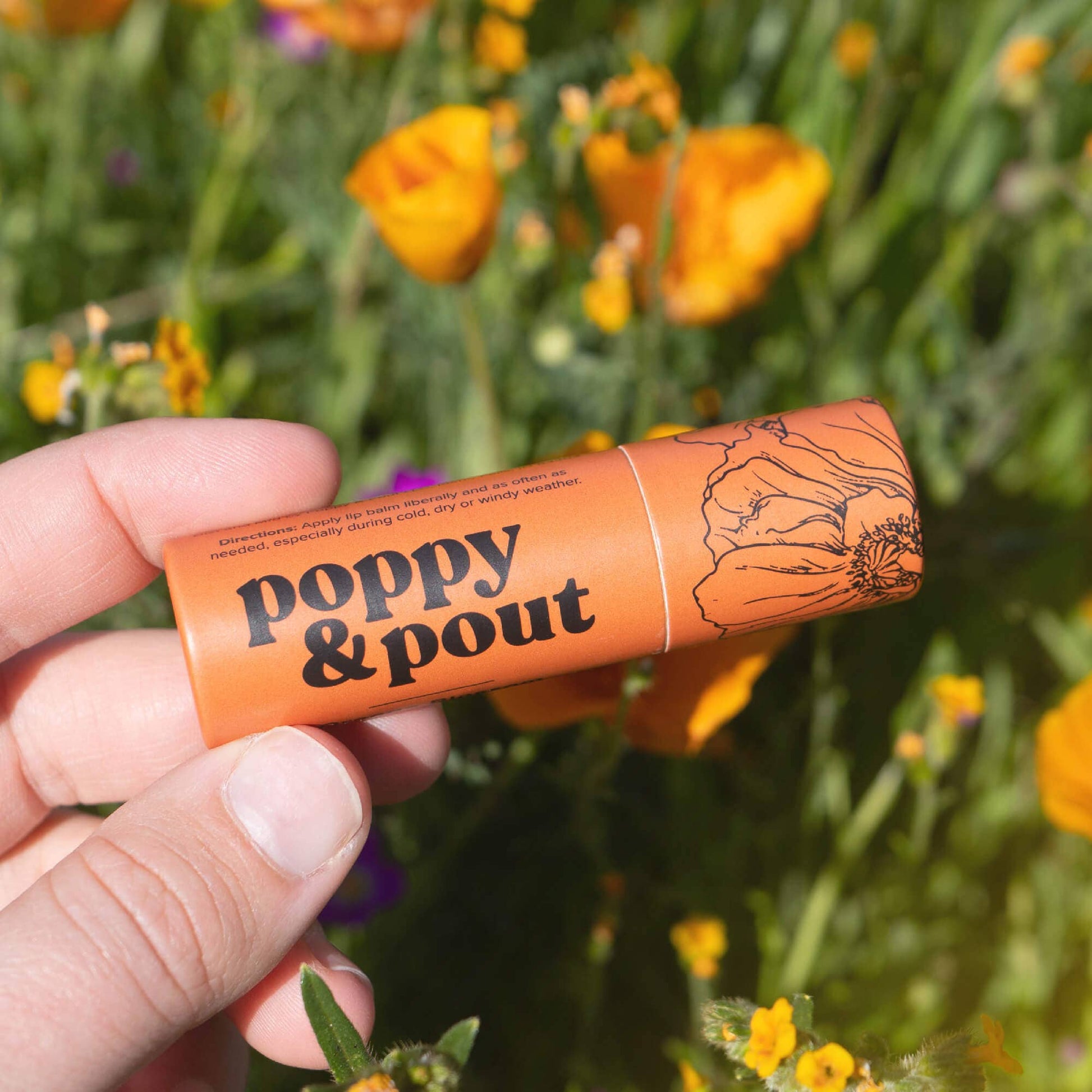 Poppy & Pout Lip Balm, Orange Blossom by Dear Lucy