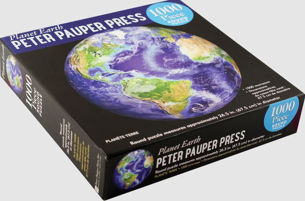 Puzzle 1000 Piece Round Planet Earth by Homeportonline