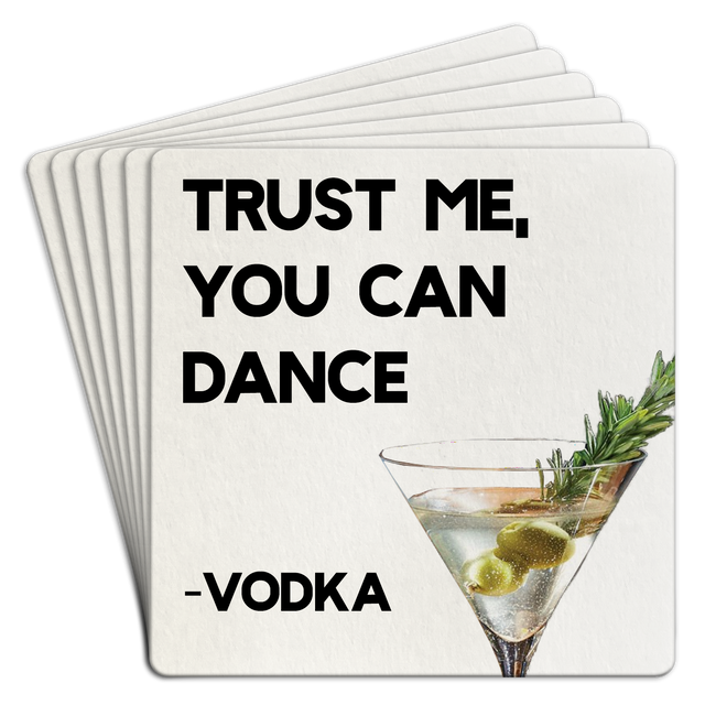 Bar Coaster |Trust me you can dance vodka by Homeportonline
