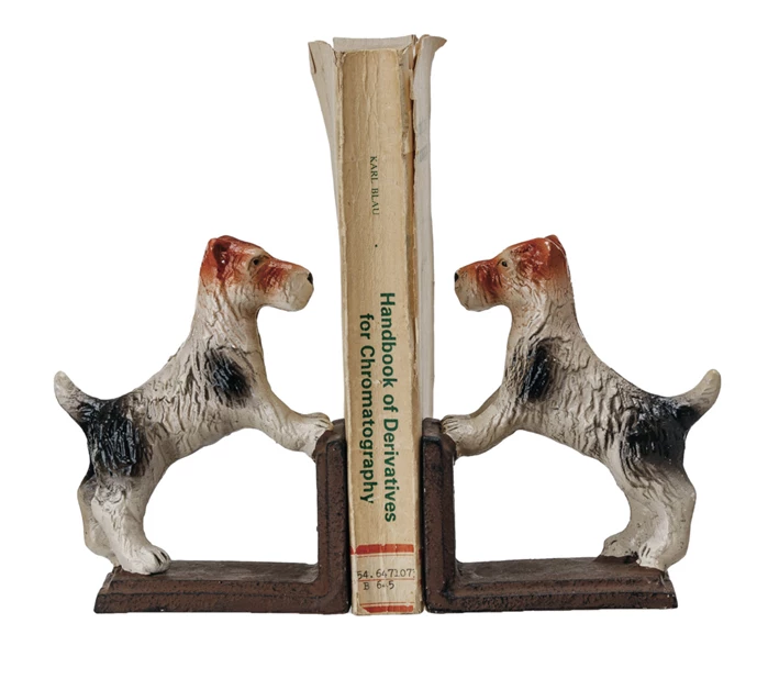 Bookends Cast Iron Jack Russell Terrier 5.75"h (Sold as Pair) by Homeportonline
