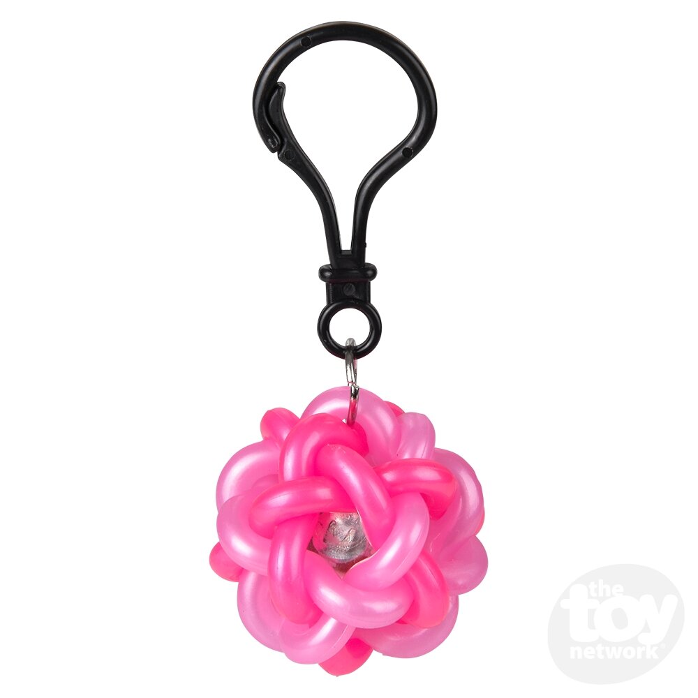 Loop Ball Light Up Backpack Clip Assorted Colors 1.5" (Sold Individually) by Homeportonline