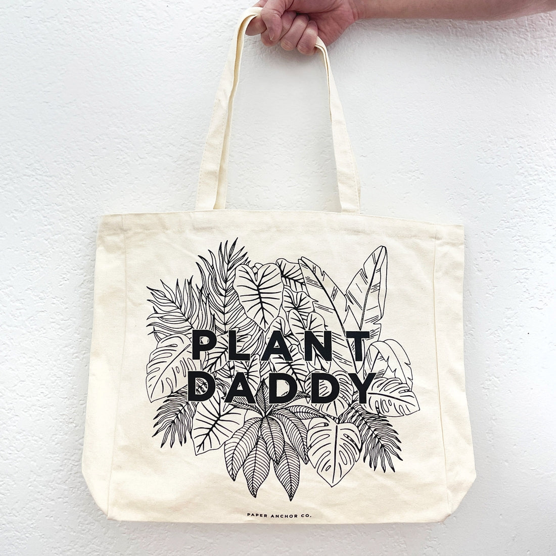 "Plant Daddy" Cream Tote Bag by Wild Lark