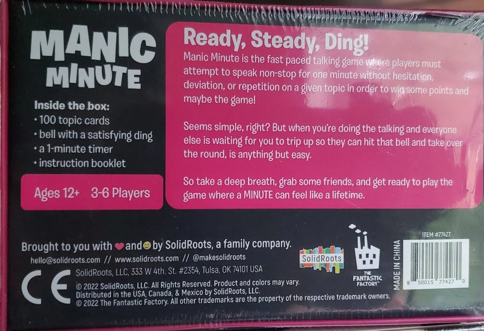 Game Manic Minute by Homeportonline
