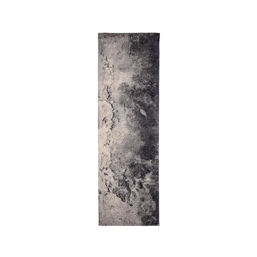 Rug Runner Cotton Marbled Blue & Grey 2.5' x 8' by Homeportonline