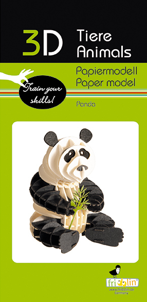 3D Paper Model Kit Panda by Homeportonline