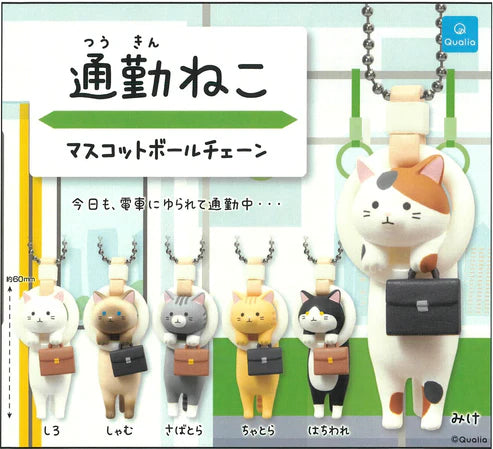 Gashapon Capsule For All Ages Commuter Cat (Sold As An Individual Capsule) by Homeportonline