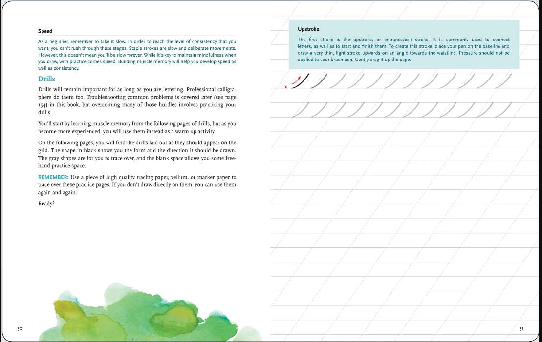 Art Center Artist's Book Brush Lettering From A To Z by Homeportonline