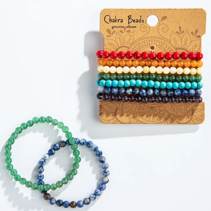 6mm Chakra Stacking Bracelets