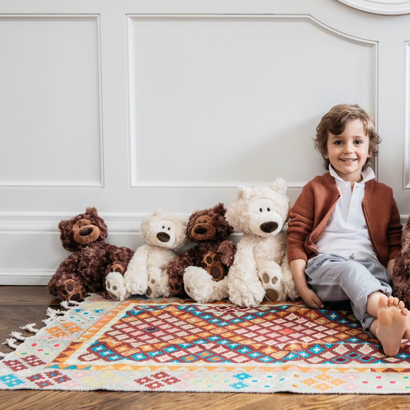Plush Bear Philbin Chocolate Brown 12" by Homeportonline