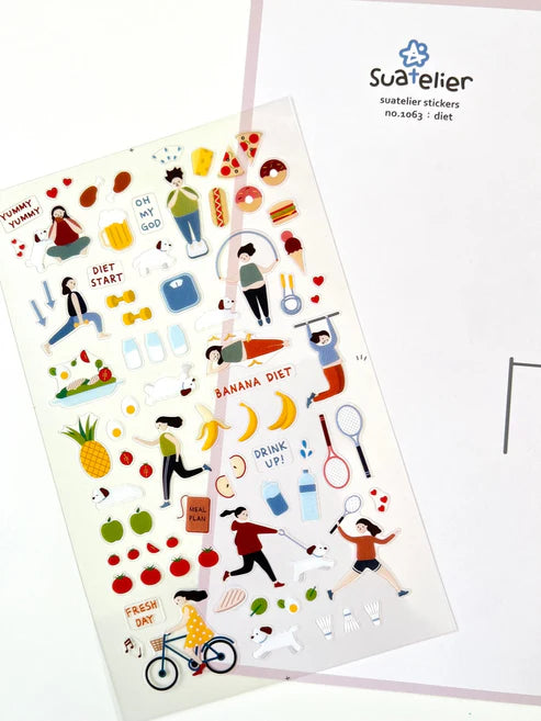 Stickers Diet & Exercise by Homeportonline