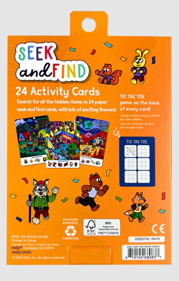 Activity Card Kit Seek and Find by Homeportonline