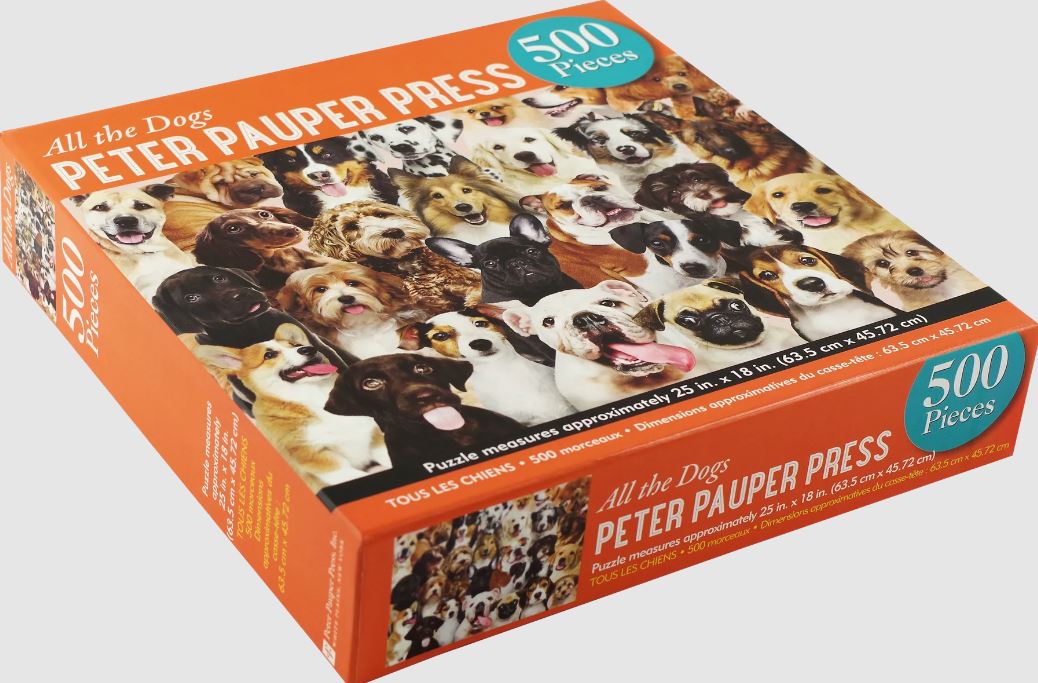 Puzzle 500 Piece All the Dogs by Homeportonline