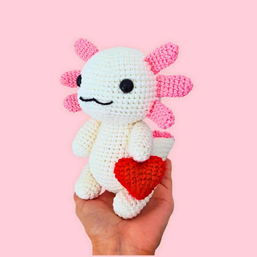 Crochet Valentines Axolotl