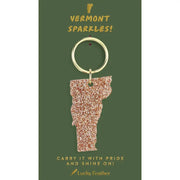 Glitter Keychain - State - Vermont