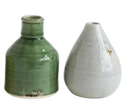 Vase Terracotta Green & Yellow Group Medium Green or Light Gray (Sold Individually) by Homeportonline