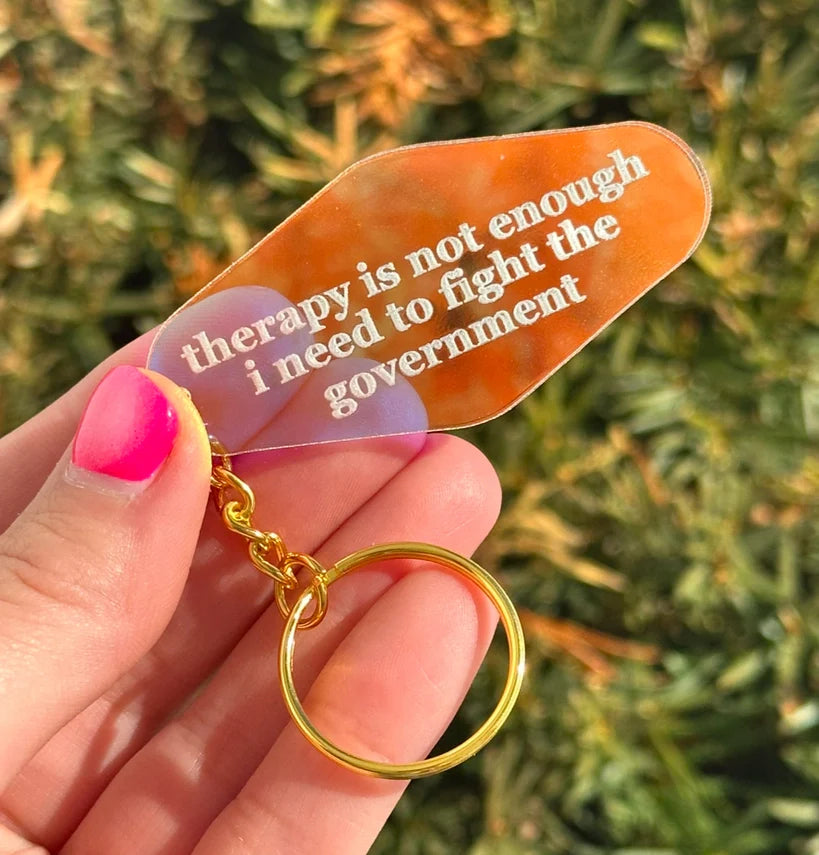Iridescent Acrylic Keychain