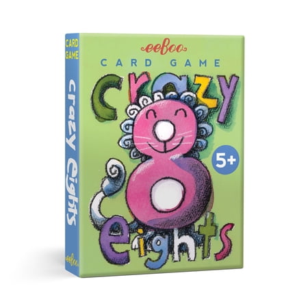 eeBoo Crazy Eight Playing Card Game