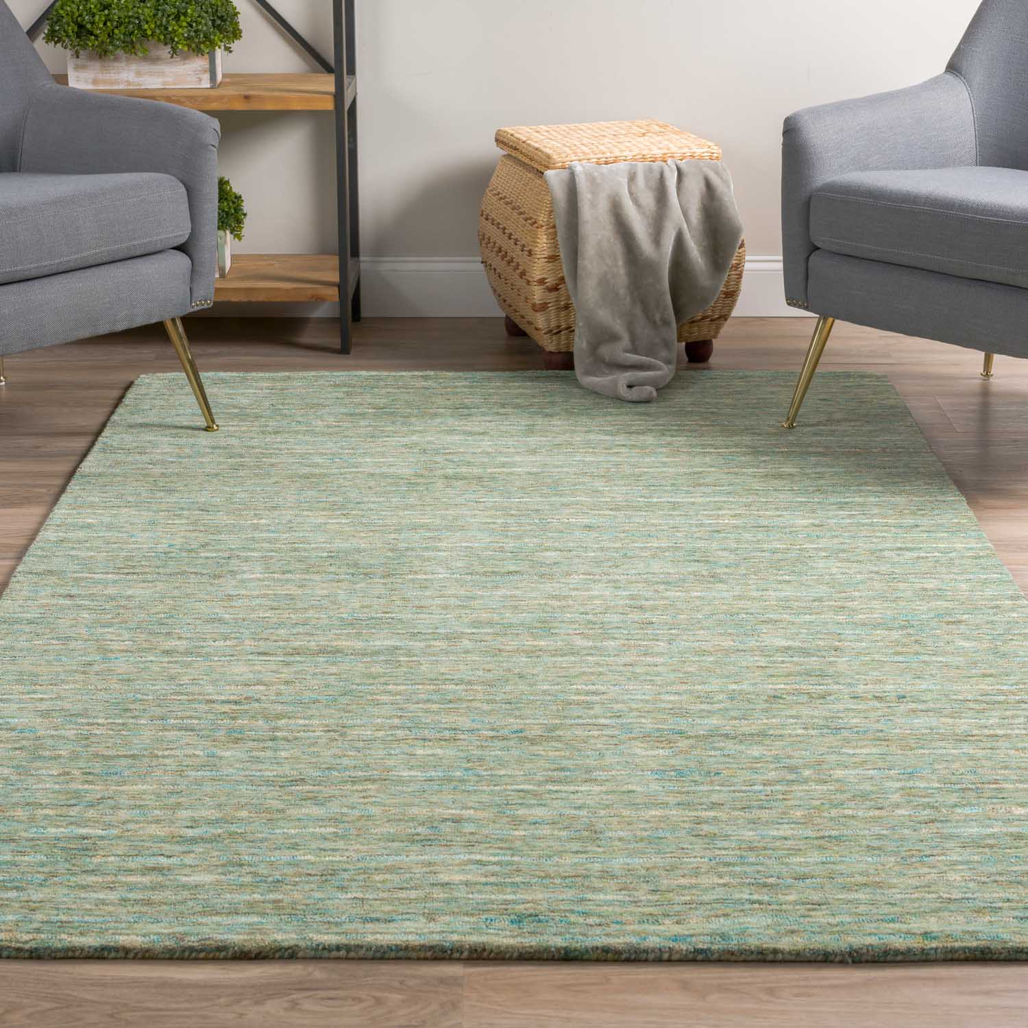 Reya Rug Turquoise 3'6"X5'6" by Homeportonline