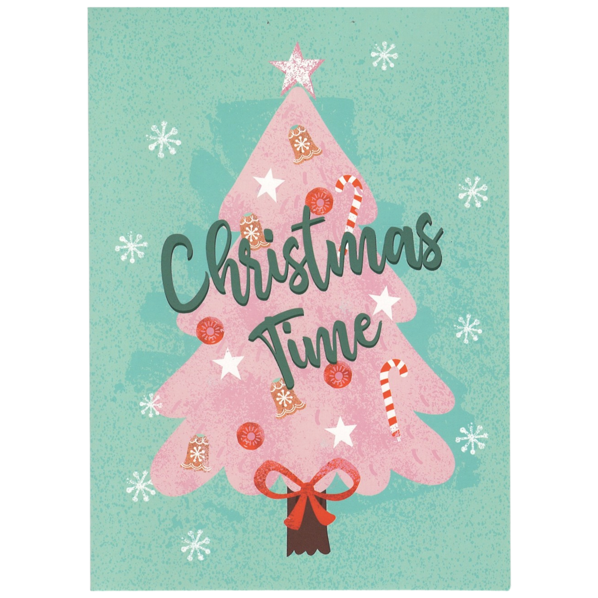 Candy Shoppe Christmas Card Set - Christmas Time Pink Tree