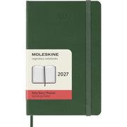 Moleskine Classic 12 Month 2027 Daily Planner, Hard Cover, Pocket (3.5 x 5.5), Myrtle Green, 400 pages