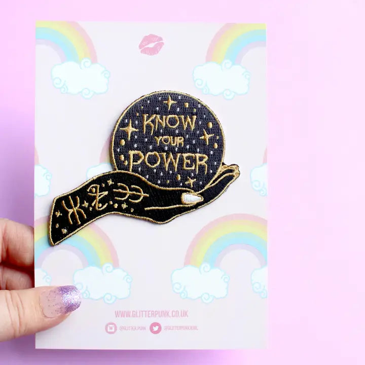 Glitter Punk Iron On Patches